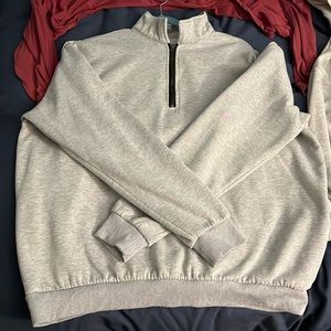 Basic grey half zip